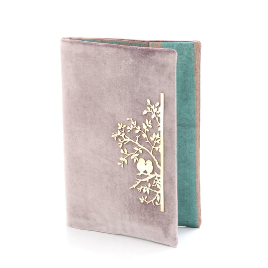 Güvercin Som Gümüş Ajanda / Defter Kabı Gri